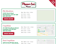 Tablet Screenshot of pappaleospizza.com